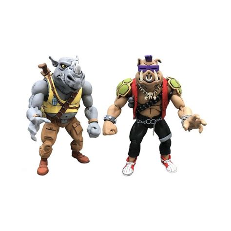 teenage mutant ninja turtles action figure  pack rocksteady bebop  cm wondertoysnl