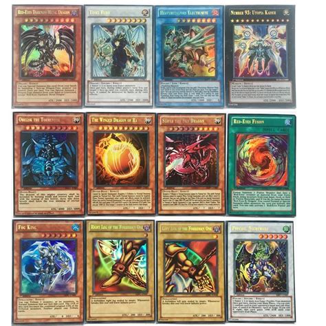 pcsset english yugioh cards  fine metal box collection card yu gi  game paper cards