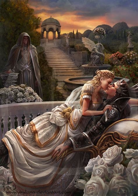 The Kiss By Irulana Dark Fantasy Art Beautiful Fantasy Art Romance Art