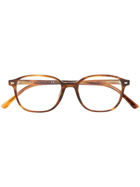 Ray Ban Leonard Square Frame Glasses Farfetch In 2021 Eyeglasses