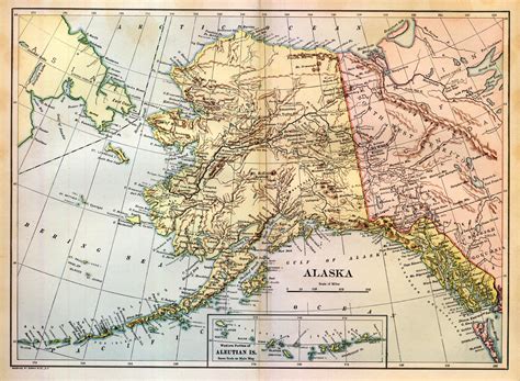 alaska map  large images