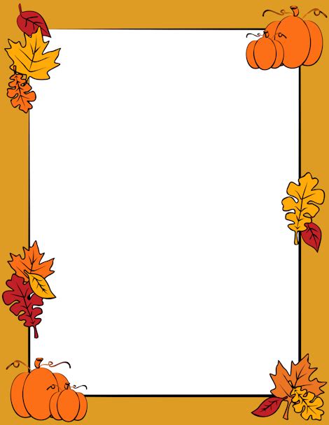 autumn border clip art page border  vector graphics page