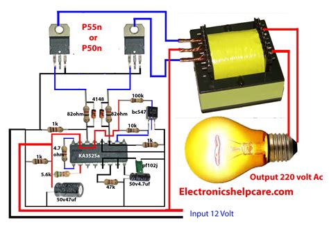 cfl ups inverter circuit diagram