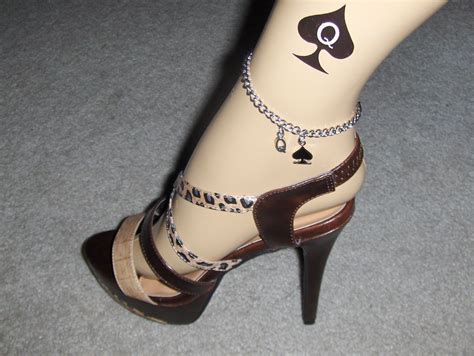 Qos Anklet With Tattoo Christian Louboutin Pumps Heels Christian