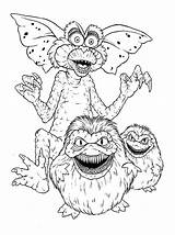 Gremlins Coloring Pages Monster Drawing Color Getdrawings Luna Coloringhome Comments sketch template