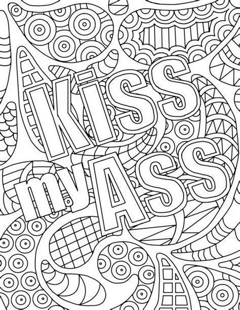 ideas  adult coloring pages curse words home family