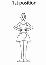 Ballet Coloring Pages Position 1st Printable Dance Positions Ballerina Google Kids Color Sheets Colouring Sheet Supercoloring Dancer Moves Crafts Releve sketch template