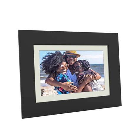 simply smart home photoshare friends  family black digital picture frame   picture