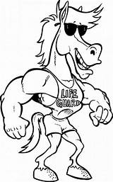 Coloring Funny Pages Horse Printable Kids Color Silly Colouring Print Turkey Cartoon Lifeguard War Face Fun Cool Everfreecoloring Getcolorings Getdrawings sketch template