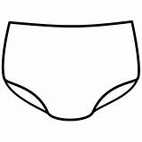 Underwear Coloring Panties Template Pages Do2learn Kids Preschool Pants Clothes Choose Board Picturecards Shirt sketch template