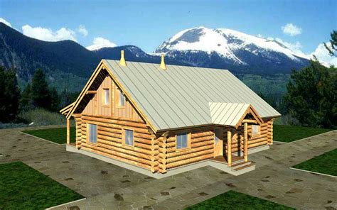 log cabin house plan  bedrooms  bath  sq ft plan