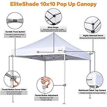 eliteshade   commercial ez pop  canopy tent instant canopy party tent sun shelter
