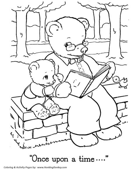 teddy bear coloring pages  printable papa  baby teddy bear