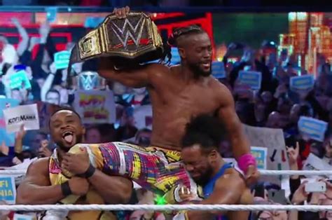 kofi kingston wwe championship win at wrestlemania sends fan shockwaves