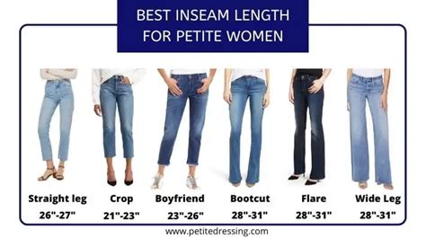 pants  jeans inseam length  petite women