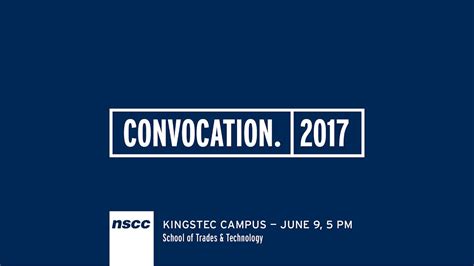 nscc kingstec campus convocation  youtube