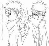 Akatsuki Lineart Pein Edo Tensei A7x Synyster Tapety Páginas Coloriages Shippuden sketch template