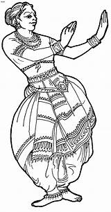 Odissi Dances Coloriage Janmashtami Orissa Inde 4to40 sketch template