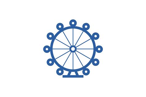 ferris wheel logo graphic  friendesigns creative fabrica