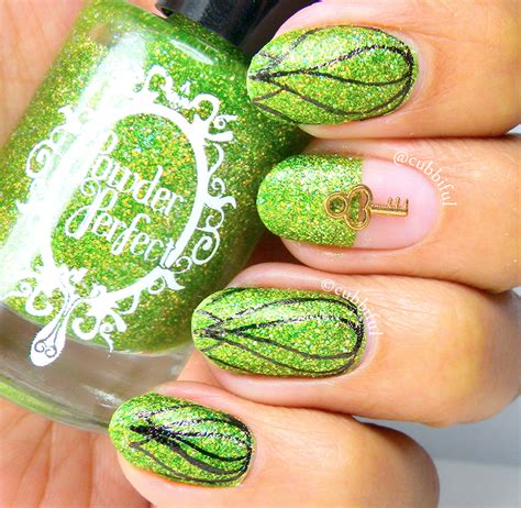cubbiful garden nails featuring powder perfect land  reeds