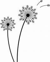 Dandelion Dandelions Clip Clipart Silhouette Flower Weeds Vector Wish Taraxacum Drawing Cliparts Google Svg Sweetclipart Search Two Seed Library Stencil sketch template