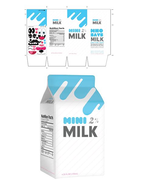 mini milk  behance