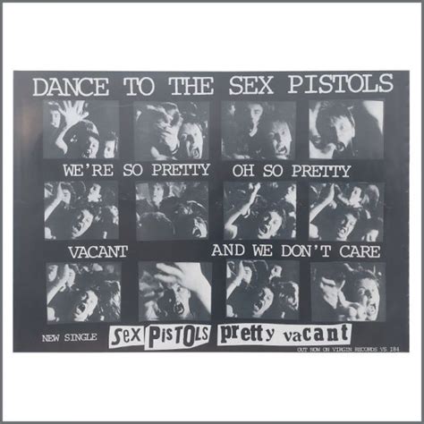 B31483 Sex Pistols 1977 Pretty Vacant Promotional Poster Uk Tracks