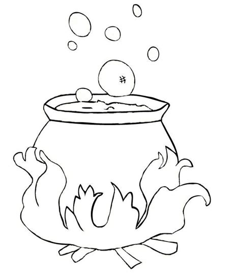cauldron coloring page  coloring pages halloween coloring