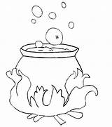 Coloring Cauldron Halloween Witches Pages Witch Draw Crafts Drawing Potter Harry Clipart Night Kids Easy Drawings A3 Visit Popular Choose sketch template