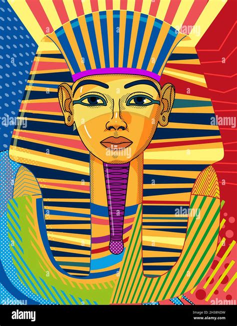 cairo egypt sep    burial mask drawing   egyptian