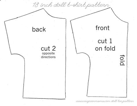 Doll Tee Pattern Pattern Tees Handmade Clothes