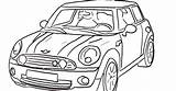 Mini Cooper Drawing Car sketch template