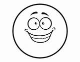 Smiley Feliz Contento Felice Heureux Emoji Colorier Stampare Acolore Coloritou Dibuix Dibuixos sketch template