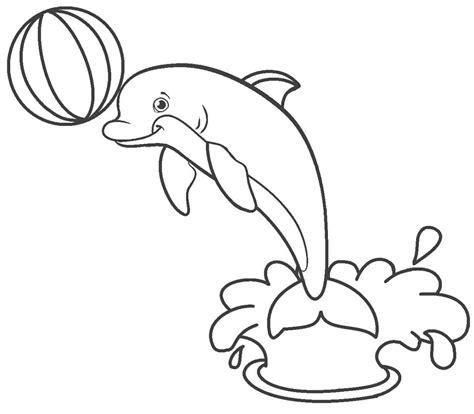 dolphin coloring page  printable coloring pages  kids