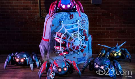 customizable spider bots  checking    merch coming  avengers campus  disney