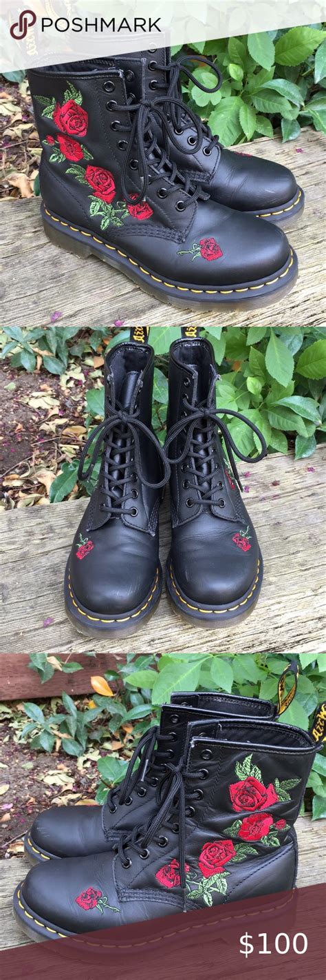 dr martens  vonda rose  eye combat boots combat boots boots dr martens