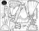 Paper Dolls Doll Marisole Princess Coloring Printable Monday Print Drawing Pages Paperthinpersonas Click Color Pioneer Template Girls Make Play Pdf sketch template