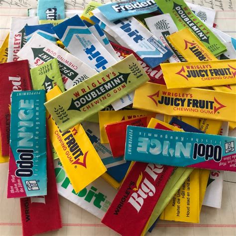 chewing gum wrappers etsy nederland