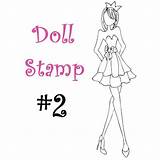 Prima Stamps Dolls Doll Printable sketch template