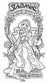 Coloring Pages Disney Adult Princess Getdrawings sketch template