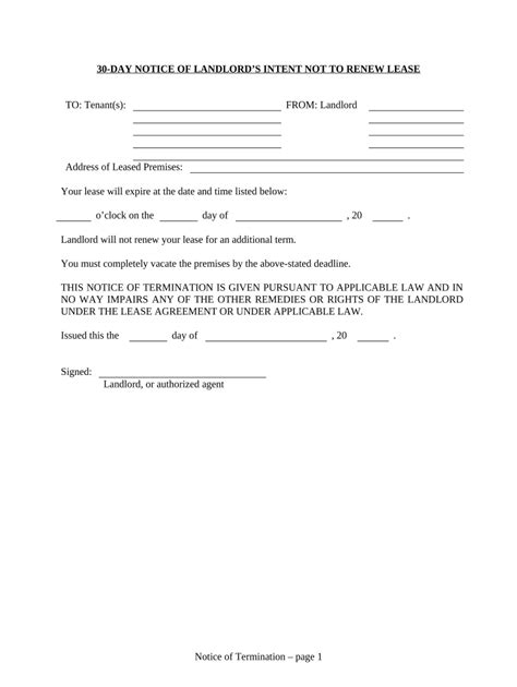 renewing lease template