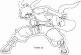 Nine Tails Coloring Nukenin Tailed sketch template