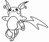 Genesect Raichu Pokeman Coloringhome sketch template
