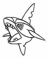 Sharpedo Pokémon Coloriages Malvorlagen Dessins Morningkids Bonjourlesenfants sketch template