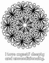 Anxiety Printable Mandalas Reduce Colouring Pages sketch template