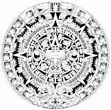 Aztec Calendar Coloring Getcolorings Color Pages sketch template
