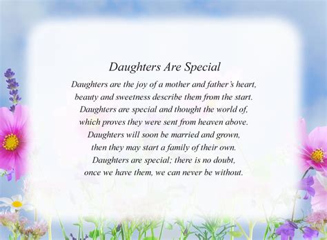 daughters  special  daughter poems