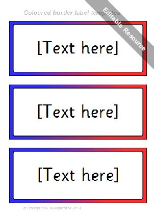 editable primary classroom flash cards sparklebox flash card template