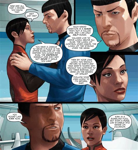 Star Trek Ongoing 15 Spoilers Spock And Uhura Photo