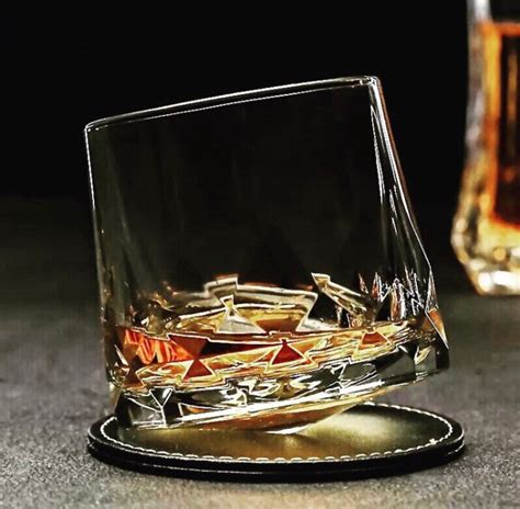 Spinning Rocks Whiskey Glass Unique Whiskey Glass Whiskey Etsy